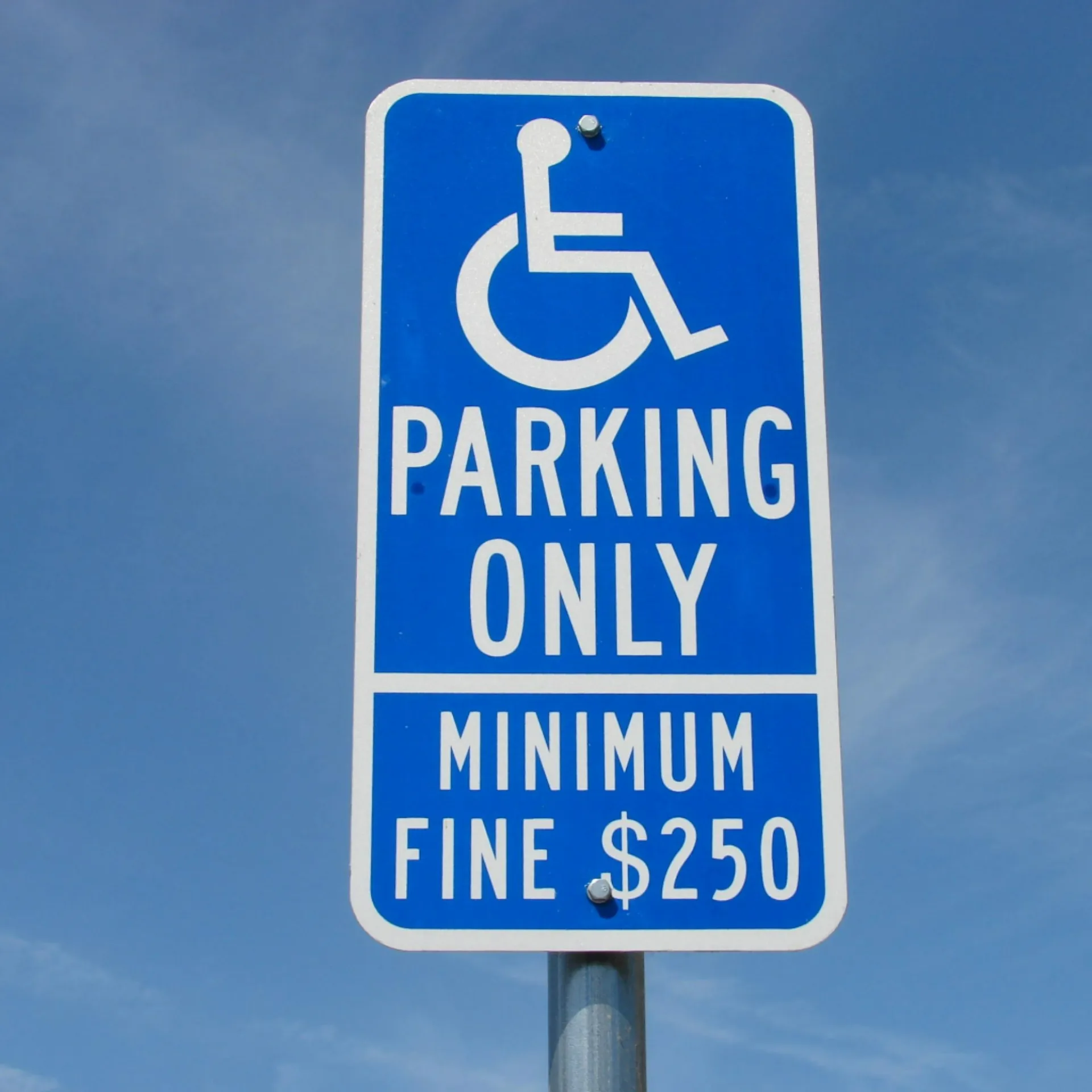 ADA Parking Signage Installation